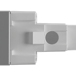 1 Módulo Interruptor Simples Soft 10A/250Vca Engate Soft Cinza (80221)