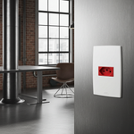 1 Tomada 2P+T 20A, 250Vca Engate Convencional Vermelha com placa Horizontal Mec-Plus (39703)