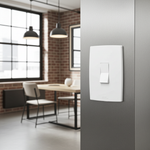 1 Interruptor Paralelo 10A/250Vca Engate Convencional com placa Vertical Mec-Plus (81103)