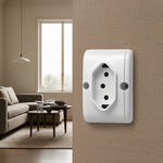 Tomada Externa 2P+T 20A/ 250Vca Branco (39190)