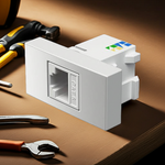 Módulo Tomada RJ45 Cat6 Branco Fosco (40004)