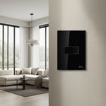 Conjunto 1 Interruptor Simples Soft 10A/250Vca com placa Horizontal ON Black (81276H)