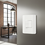 2 Interruptores Simples 10A/250Vca Engate Convencional com placa Rapid Branca (86039)