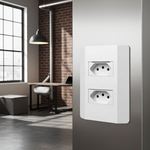 2 Tomadas 2P+T 10A/250Vca Engate Convencional com placa Rapid Branca (39588)