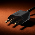 Plugue Retangular 180º 2P+T 10A/250Vca Preto (39053)