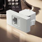 Módulo Tomada RJ45 Cat7 Branco Fosco (40016)