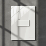 Conjunto 1 Interruptor Simples Soft 10A/250Vca com placa Horizontal ON Branca (81216H)