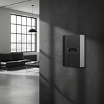 1 Tomada 2P+T 20A, 250Vca Engate Convencional com placa Horizontal Rapid Preta (39577)