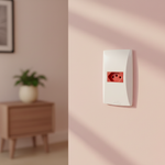 Tomada 2P+T Vermelho 20A, 250Vca Engate Convencional com placa Horizontal Petra (39257)