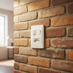 1 Interruptor Simples 10A + Tomada 2P+T 20A, 250Vca Engate Convencional com placa Petra (39232)