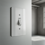 1 Interruptor Simples 10A/250Vca Engate Convencional com placa Milleniun (21001)