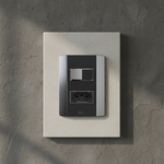 1 Interruptor Simples Soft 10A Engate Convencional + 1 Tomada 2P+T 20A, 250Vca com placa Rapid Preta (39809)