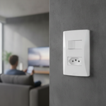 1 Interruptor Paralelo Soft + 1 Tomada 2P+T 20A/250Vca Engate Convencional com placa Petra (39841)