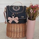 Frasqueira Luxo Preto Matelado com  Rose Gold