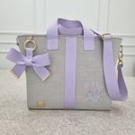 Bolsa New York Linho Cru com Lavanda