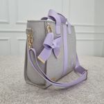 Bolsa New York Linho Cru com Lavanda
