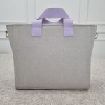 Bolsa New York Linho Cru com Lavanda