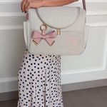 Bolsa Paris Off White com Rosé