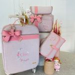 Kit Maternidade Linho rose com rosa