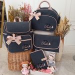 Kit Tradicional Linho Preto com Rosé