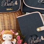 Kit Tradicional Linho Preto com Rosé