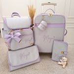Kit Maternidade Linho Cru com Lavanda