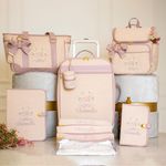 Kit Maternidade Linho Aveia com Rosé Antigo