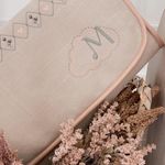 Kit Acessórios Linho Aveia com rose Gold Mavie