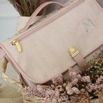 Trocado Luxo Linho Aveia com rose Gold Mavie