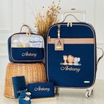 Kit Maternidade Linho Marinho com Avelã