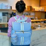Mochila 2x1 Linho Azul BB