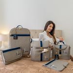 Kit Maternidade Fendi com Azul Marinho