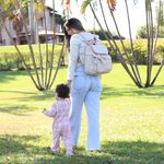 Mochila 2x1 Palha com Rose
