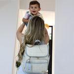Mochila 2x1 Xadrez Pequeno Príncipe com Chaveiro