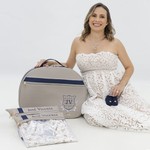 Kit Maternidade Fendi com Azul Marinho