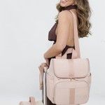 Mochila 2x1 Linho Rose com Salmão