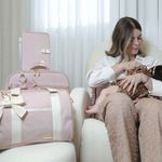 Kit Maternidade Cotelê Rose