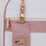 Mala de Rodinhas Off White com Rose