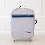 Mala de Rodinhas Fendi com Azul Marinho detalhe com Matelasse