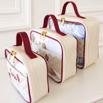 Kit Necessaire Cristal Perola com Marsala