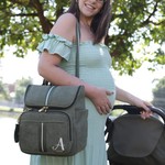 Mochila 2x1  Cotelê Verde Musgo