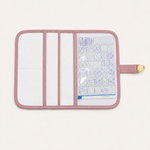 Porta Cartão Vacina Off White com Rose