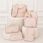 Kit Tradicional Linho Aveia com Rosé Gold Mavie