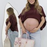 Bolsa NY Xadrez Rose