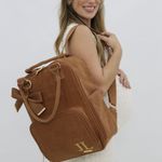 Mochila Bag  Cotelê Caramelo