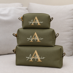 Kit Trio Necessaire Verde Musgo