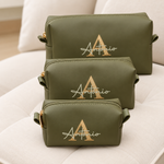 Kit Trio Necessaire Verde Musgo
