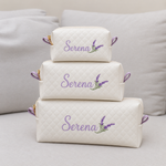 Kit Trio Necessaire Off White Matelado com Lavanda