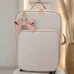 Mala de Rodinha com Bolso Perola com Rosegold