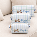 Kit Trio Necessaire Xadrez Pequeno Príncipe